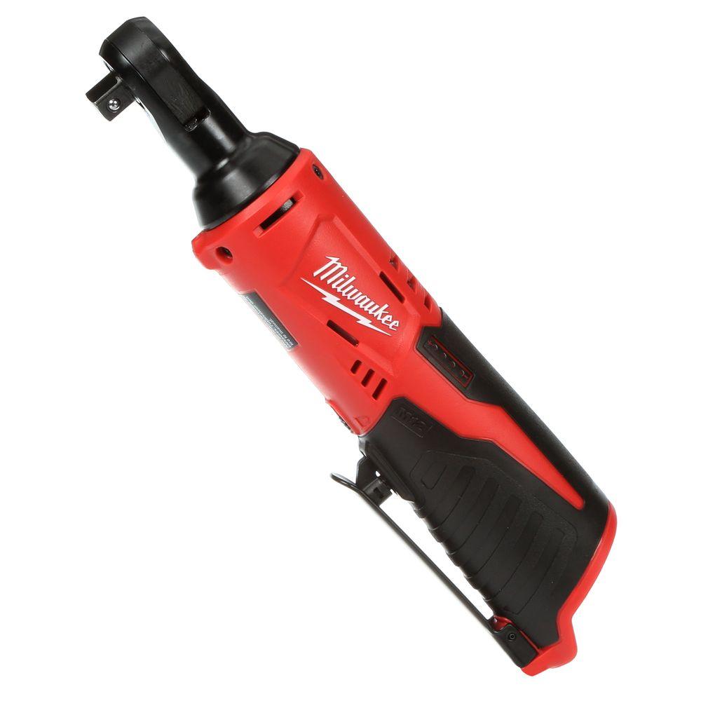 Milwaukee 2457-20 M12 12-Volt Lithium-Ion Cordless 3/8 in. Ratchet (Tool-Only)