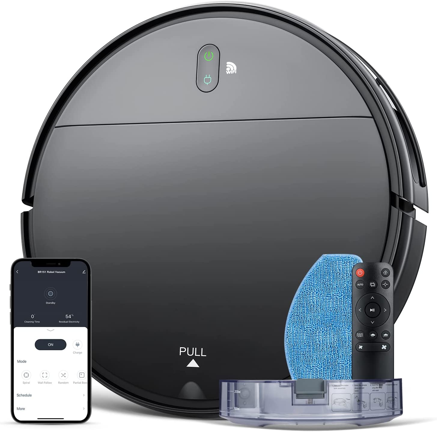 Robot Vacuum and Mop Combo - WiFi/App/Alexa Compatible