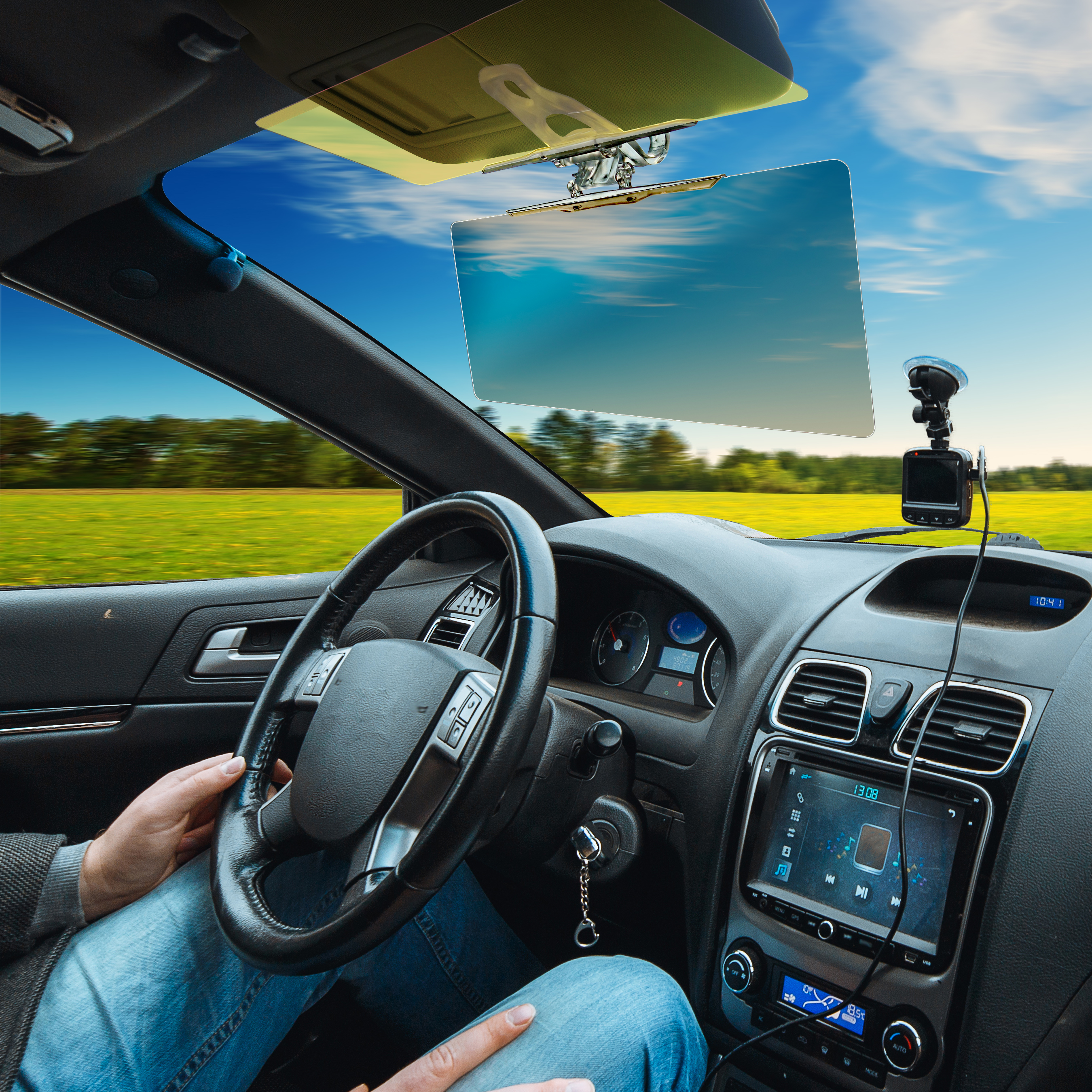 2 in 1 Anti-Glare Car Visor Day & Night