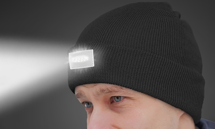Unisex LED Headlamp Beanie