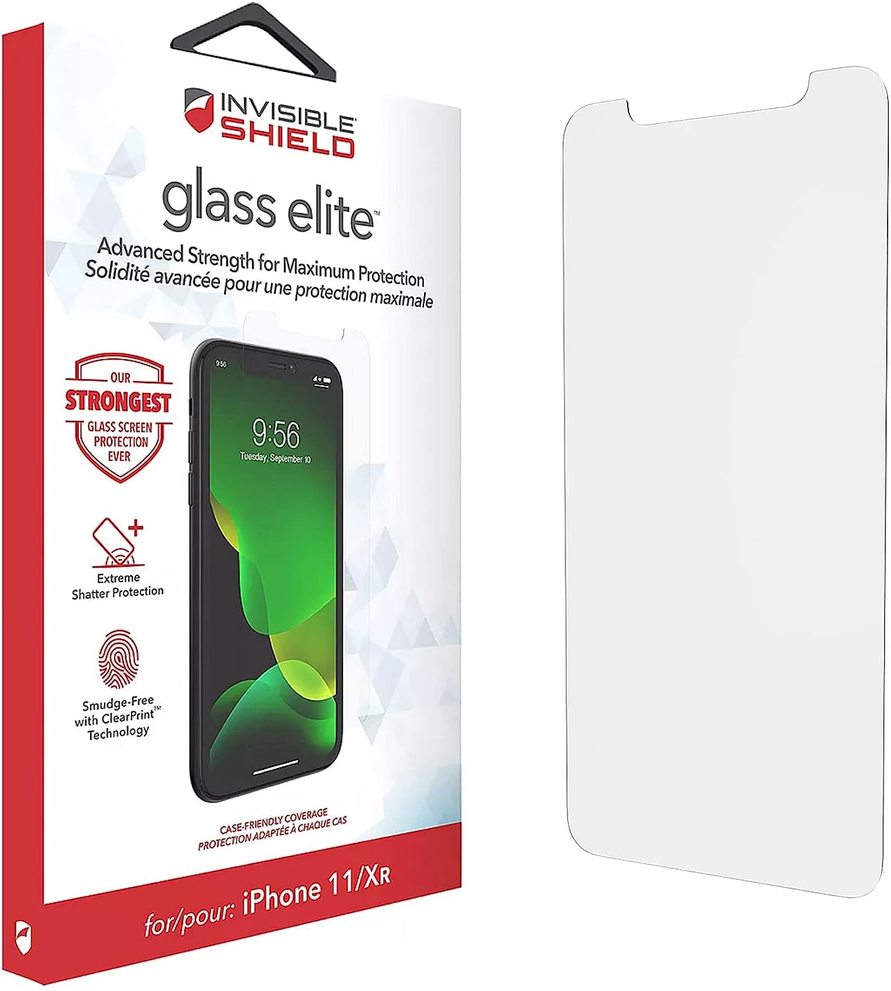 ZAGG InvisibleShield Elite Screen Protector for iPhone 11 iPhone XR iPhone 12 Pro  iPhone 12