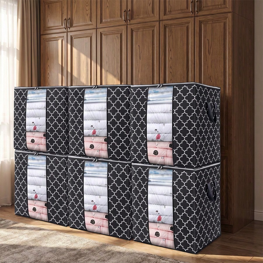 2/4/6 Pack Storage Bags 100L Clothes Organization and Storage Containers