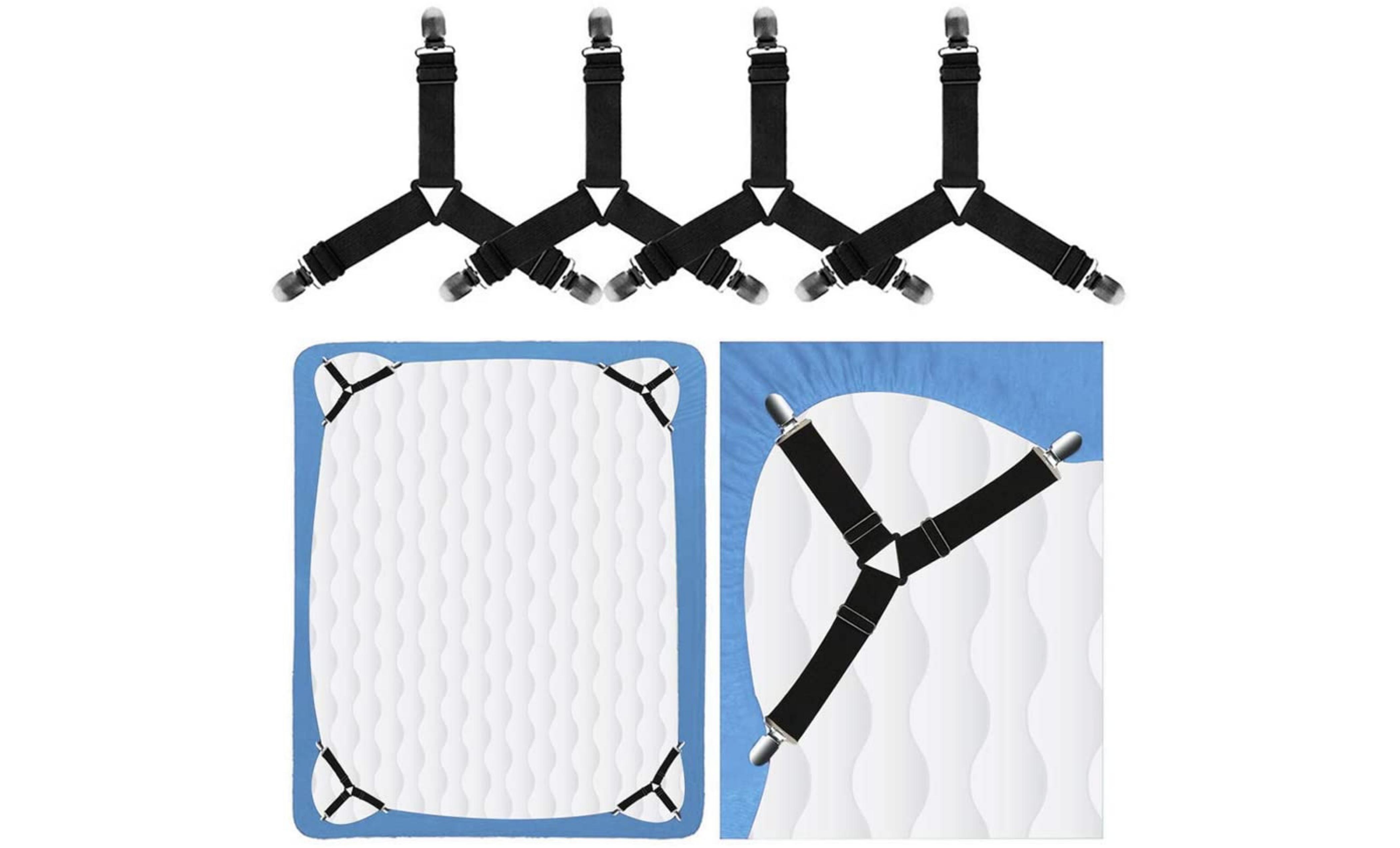 4-Piece Set Bed Sheet Clip Fasteners