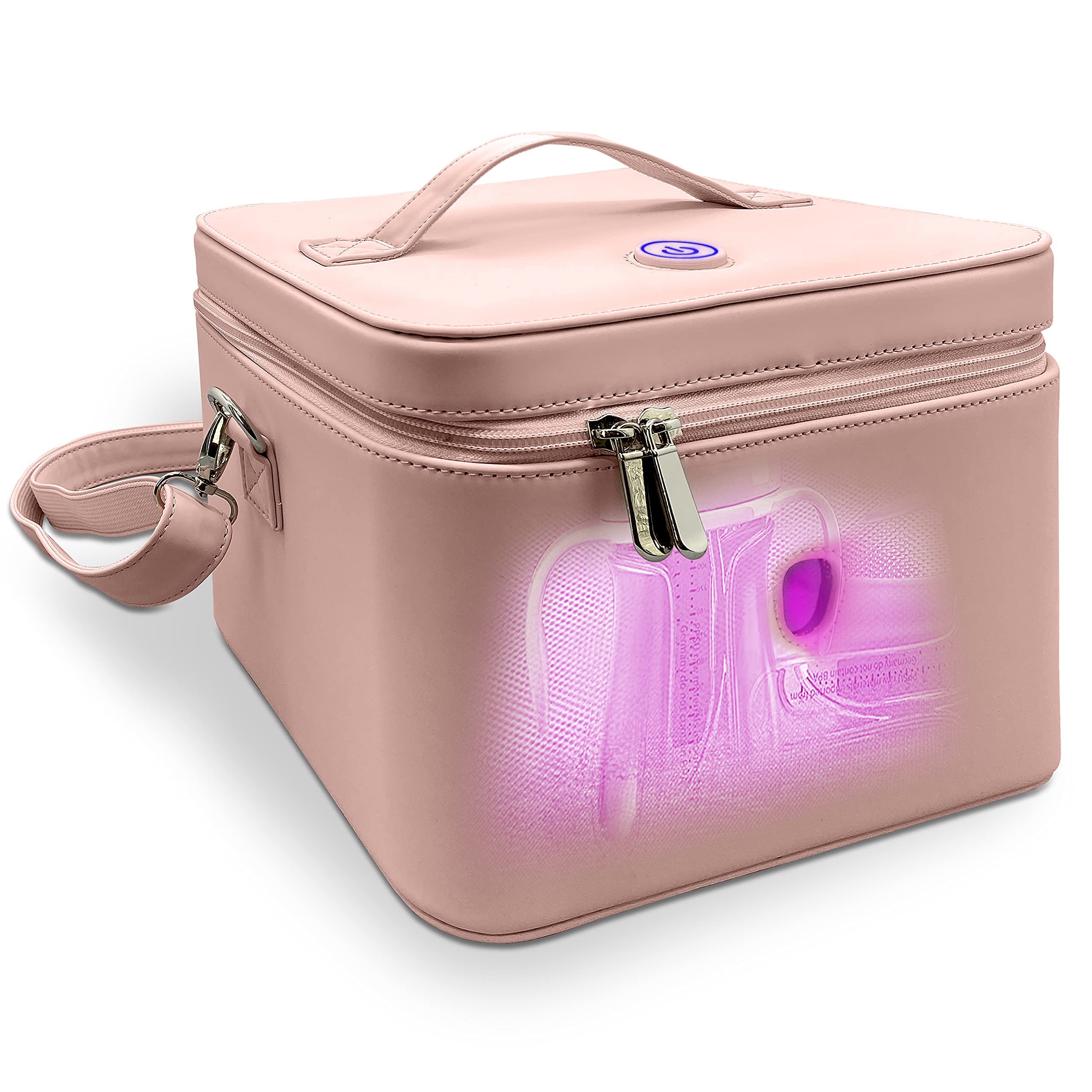 SERENELIFE INSULATED BABY BOTTLE BAG, BREASTMILK COOLER, 6 TALL BOTTLES - PINK
