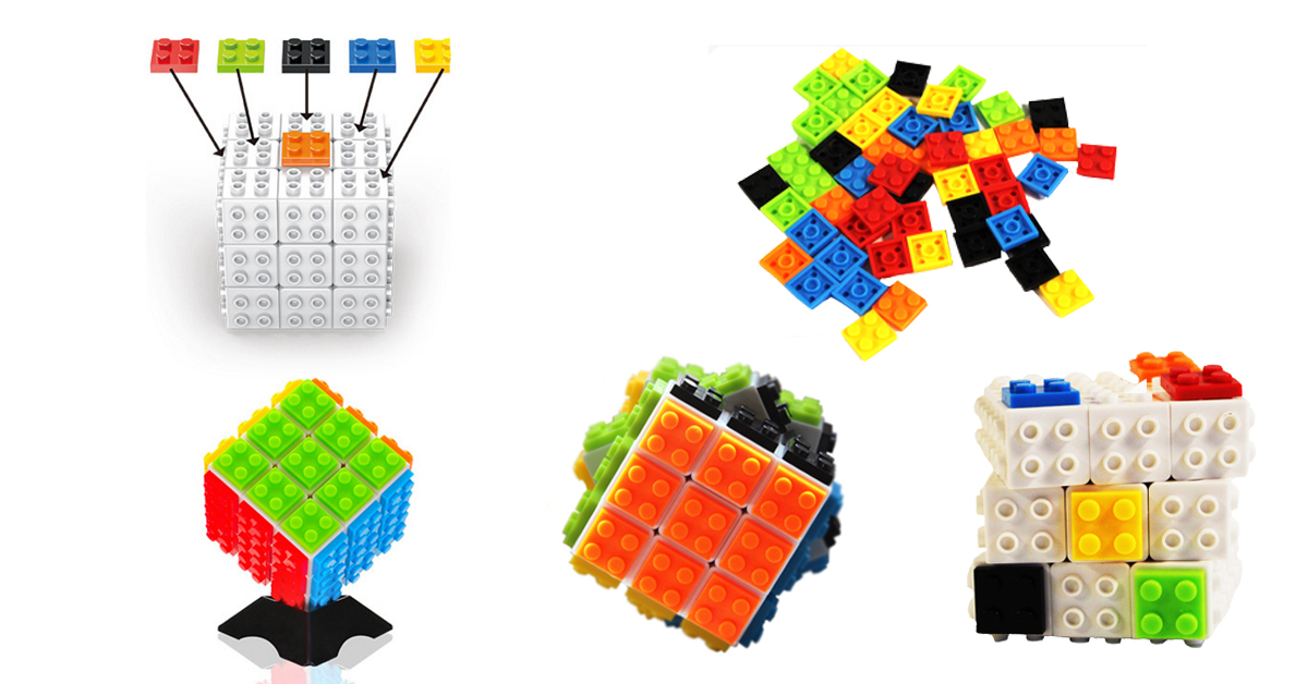 Zummy DIY Building Bricks Magic Speed Cube Puzzle