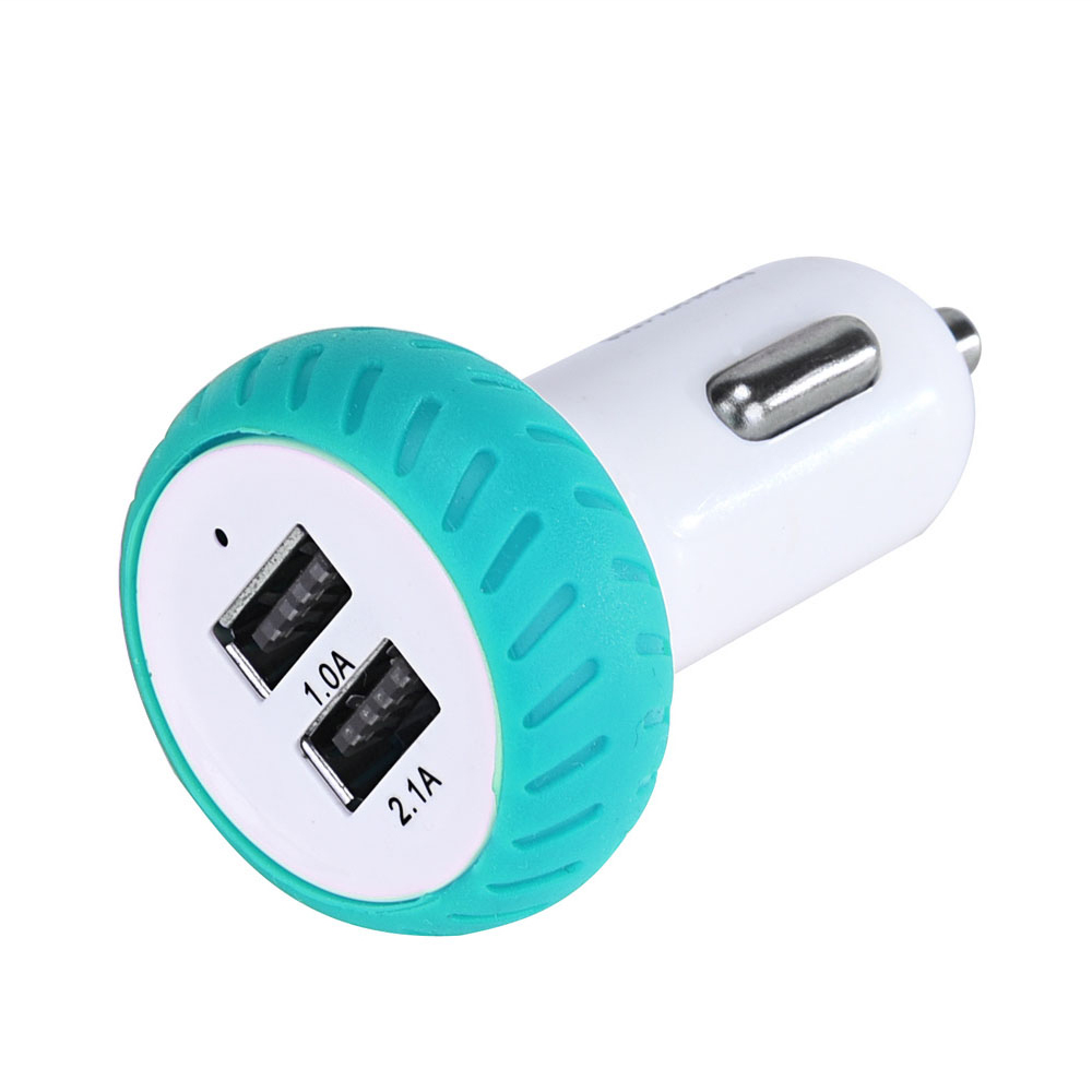 Mini Dual 2 Port 12V USB Auto In Car Charger - Tanga