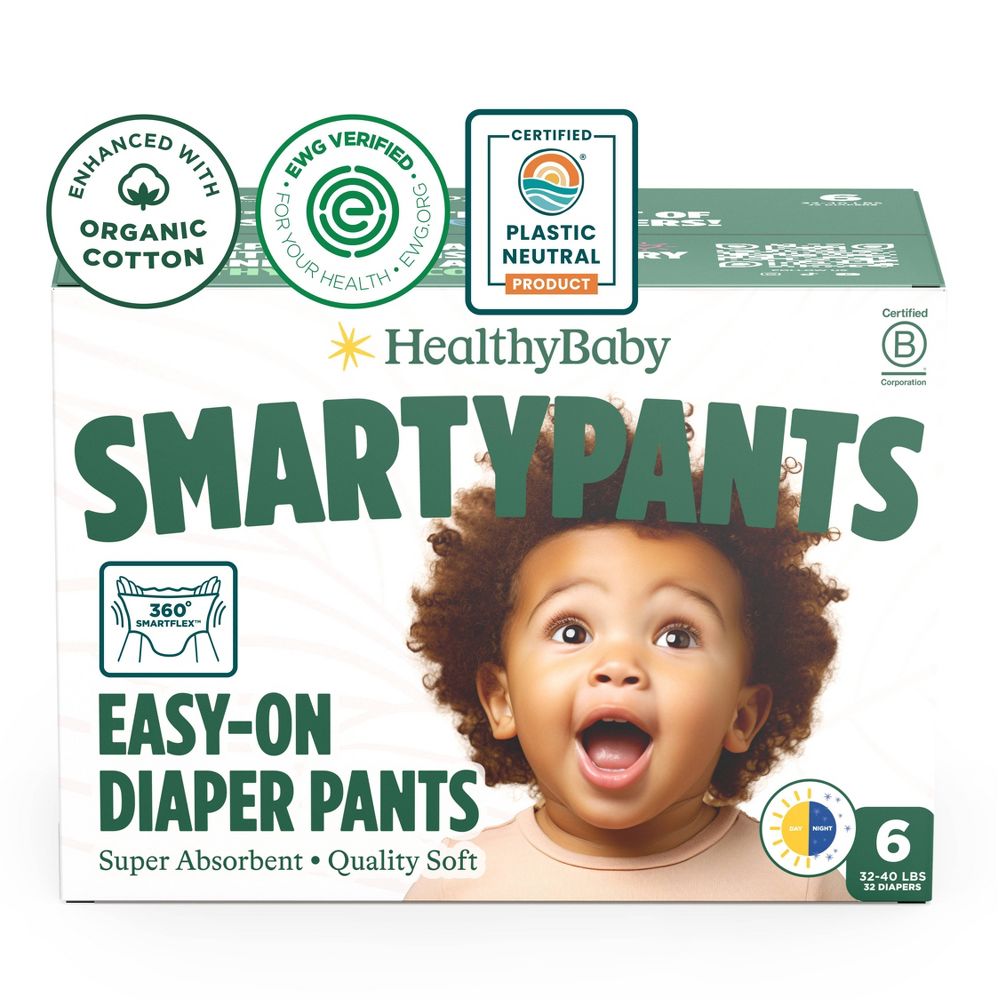 HealthyBaby SmartyPants Disposable Diaper Pants - Size 6 - 32ct - Open Box