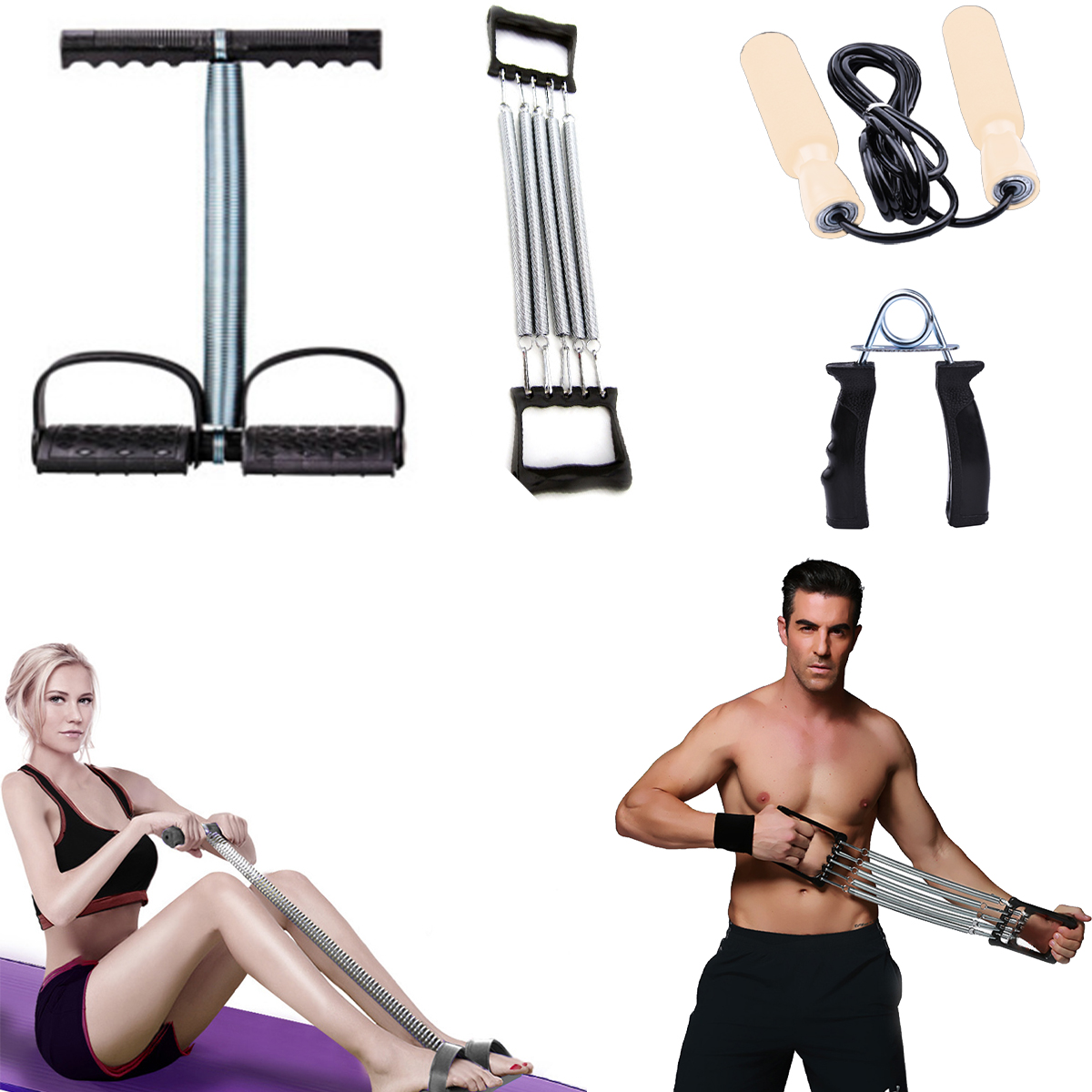 Zummy 4 Piece Premium Home Fitness Strength  Bundle Workout Set