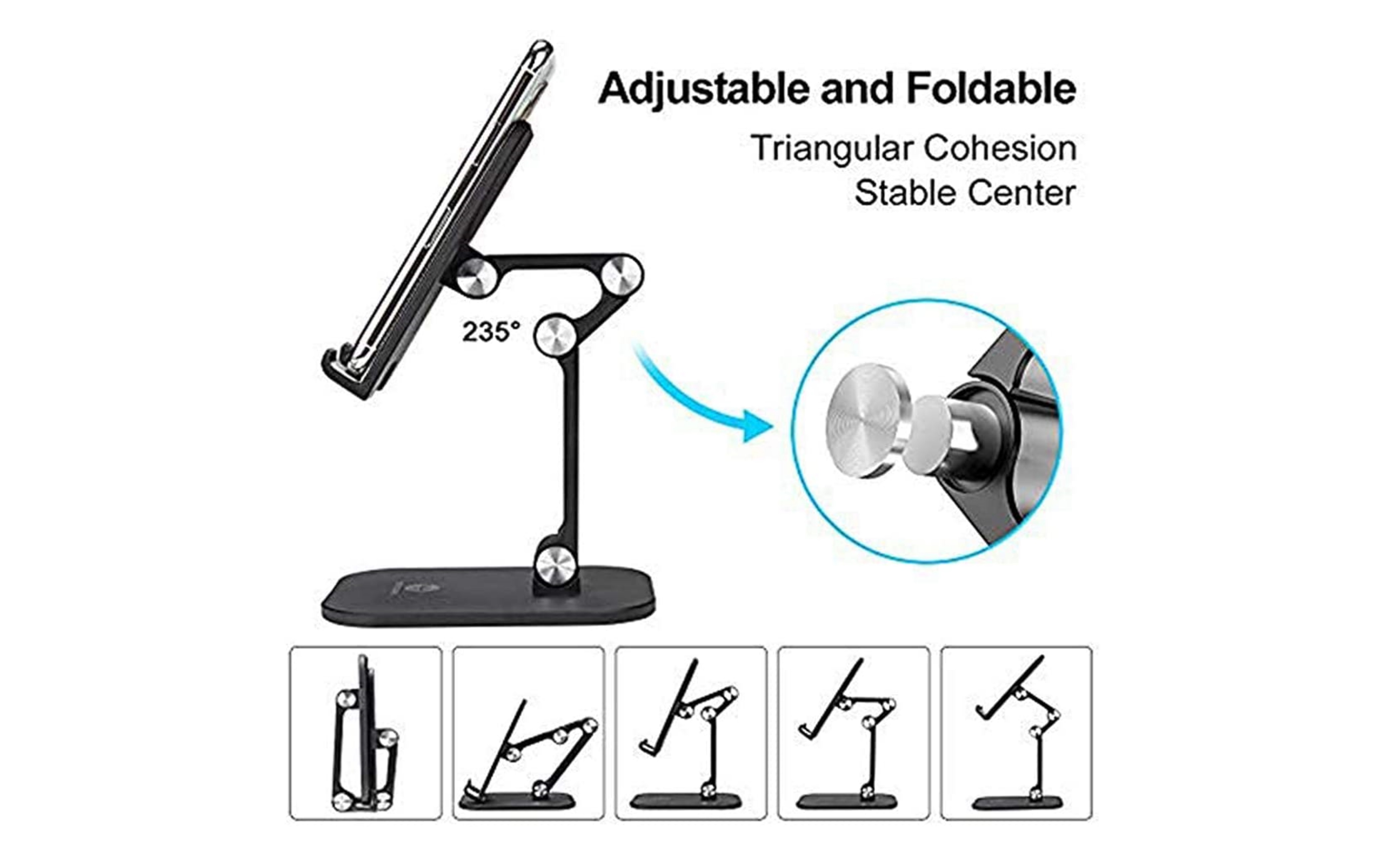 Adjustable Angled Cell Phone Stand for Desk