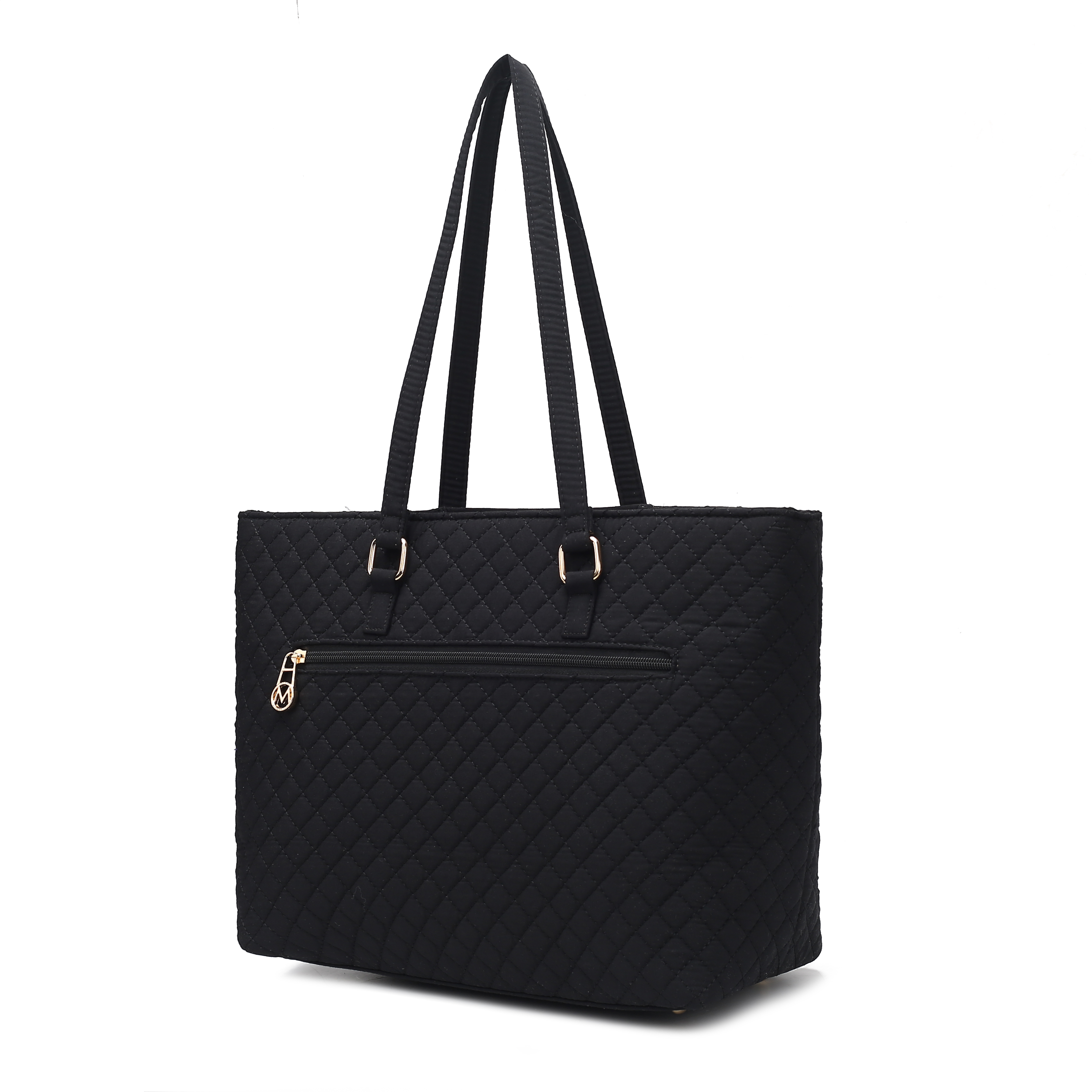 MKF Collection Hallie Solid Quilted Cotton Women’s Tote Bag by Mia K