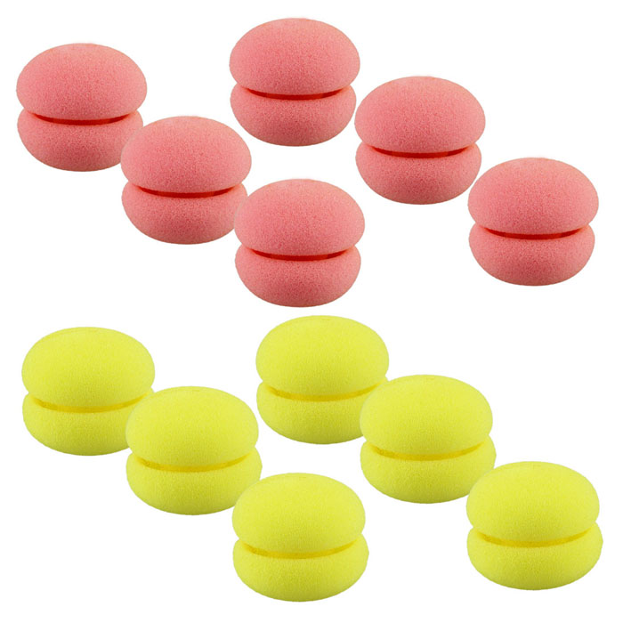 Set of 6 Soft Sponge Foam Balls Hair Curler BelleChic