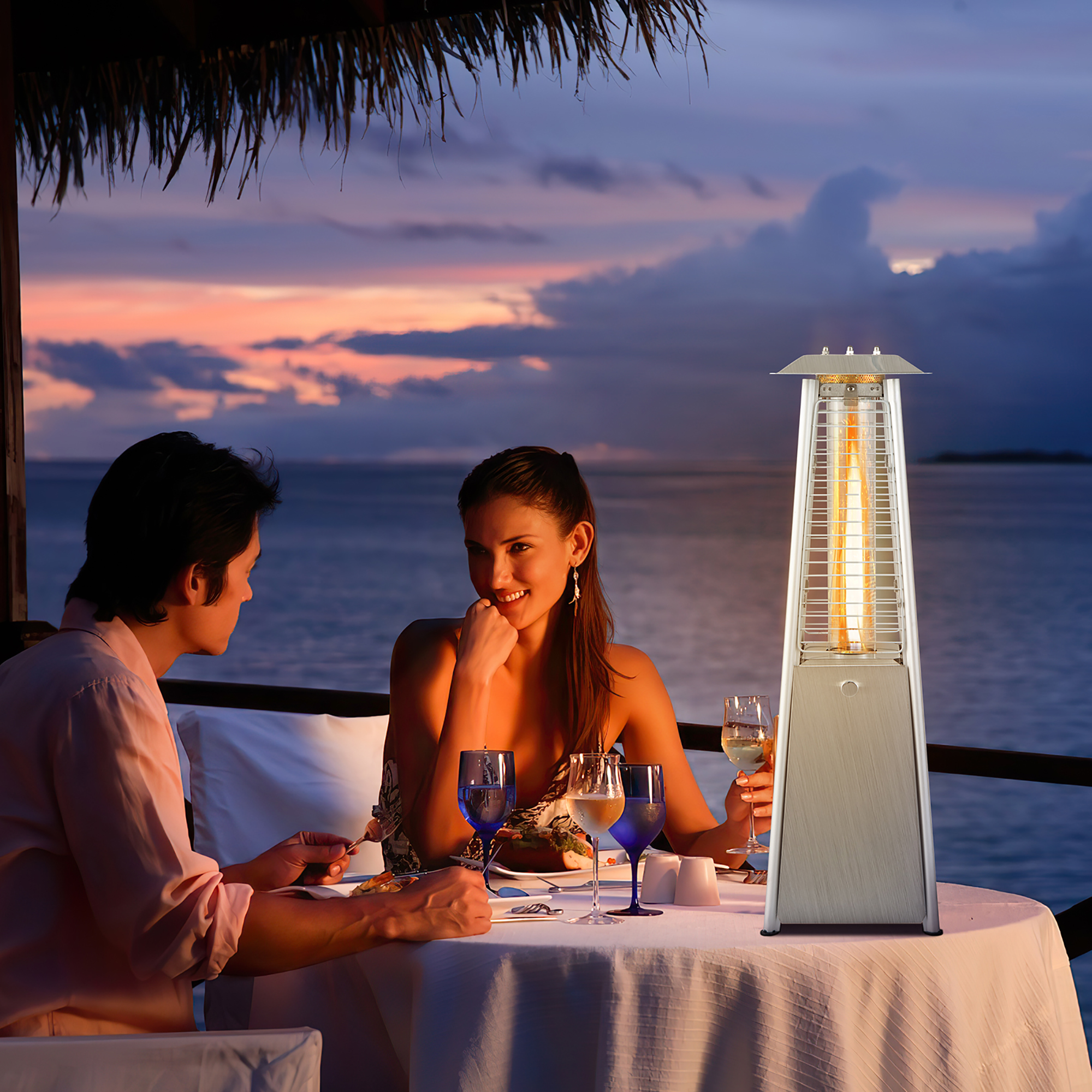35'' Portable Tabletop Pyramid Heater - 9500 BTU