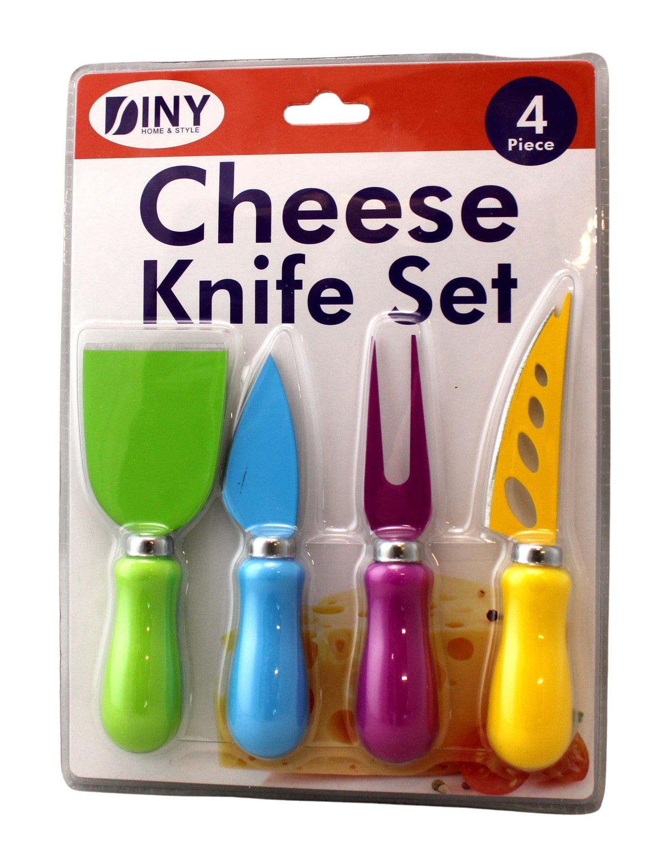 Kitchen Multicolor 4 Piece Cheese Knife Knives Set