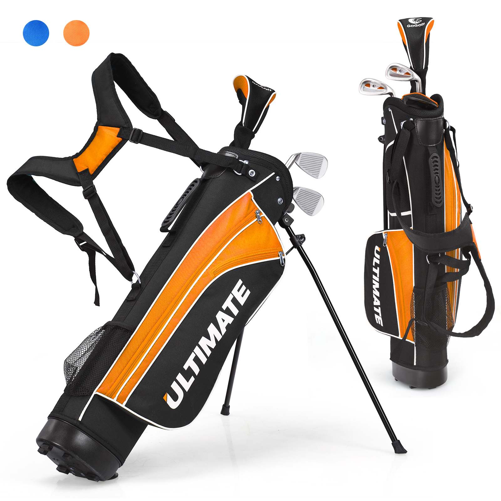 Ultimate 28"" Portable Junior Complete Golf Club Set for Kids Age 8+