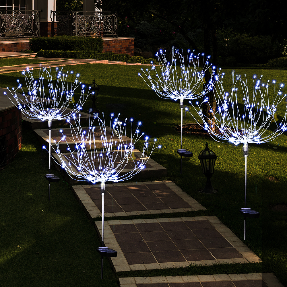 2 Pack: LED Solar Firework Lights with 2 Modes
