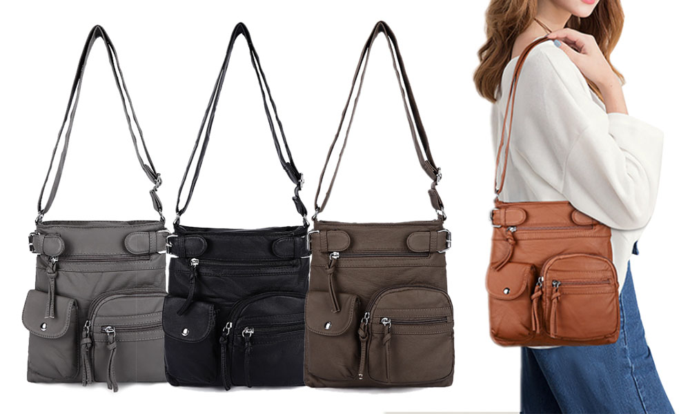 Multi Pocket Shoulder Bag