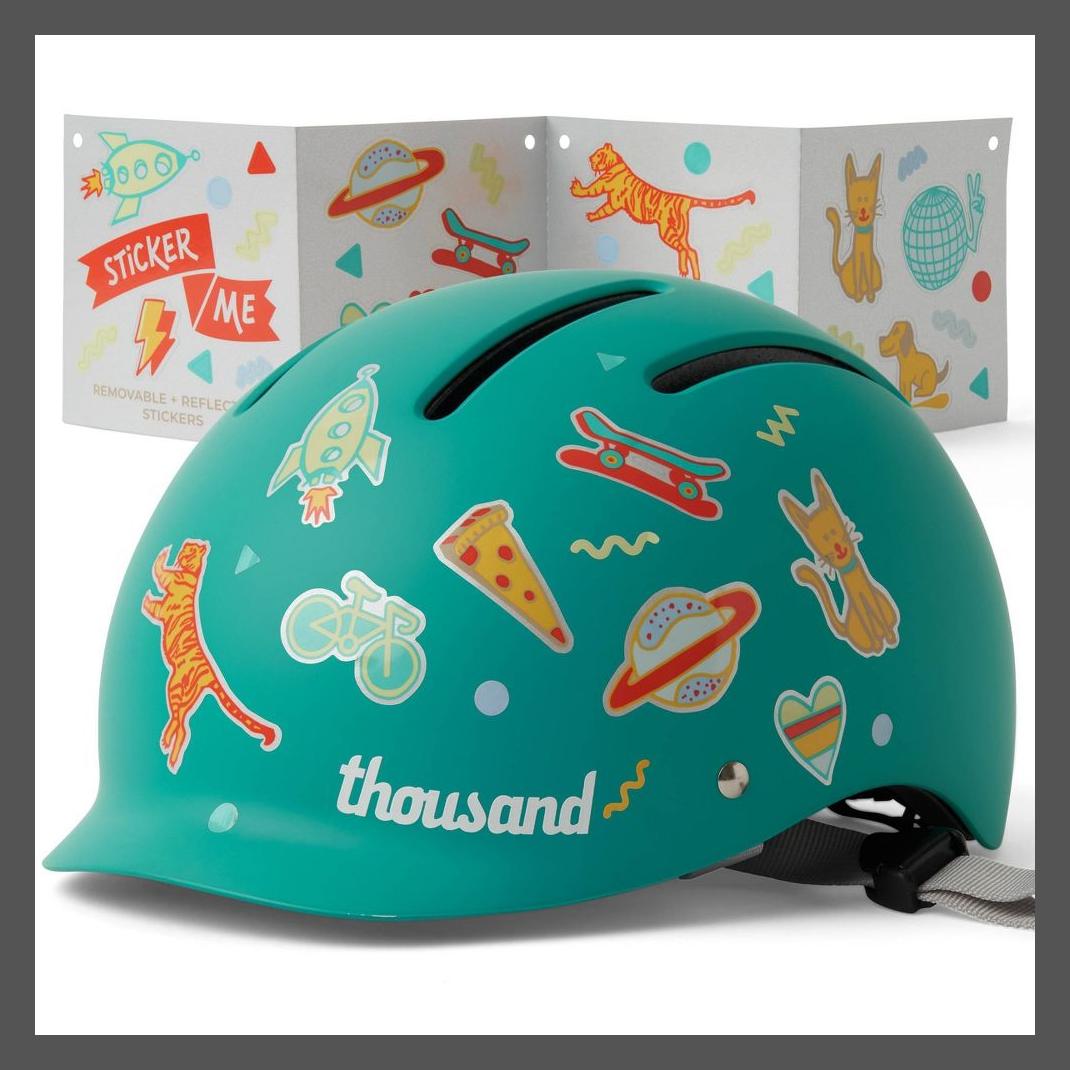 Thousand Cycling Kids' Bike Helmet - Teal Blue