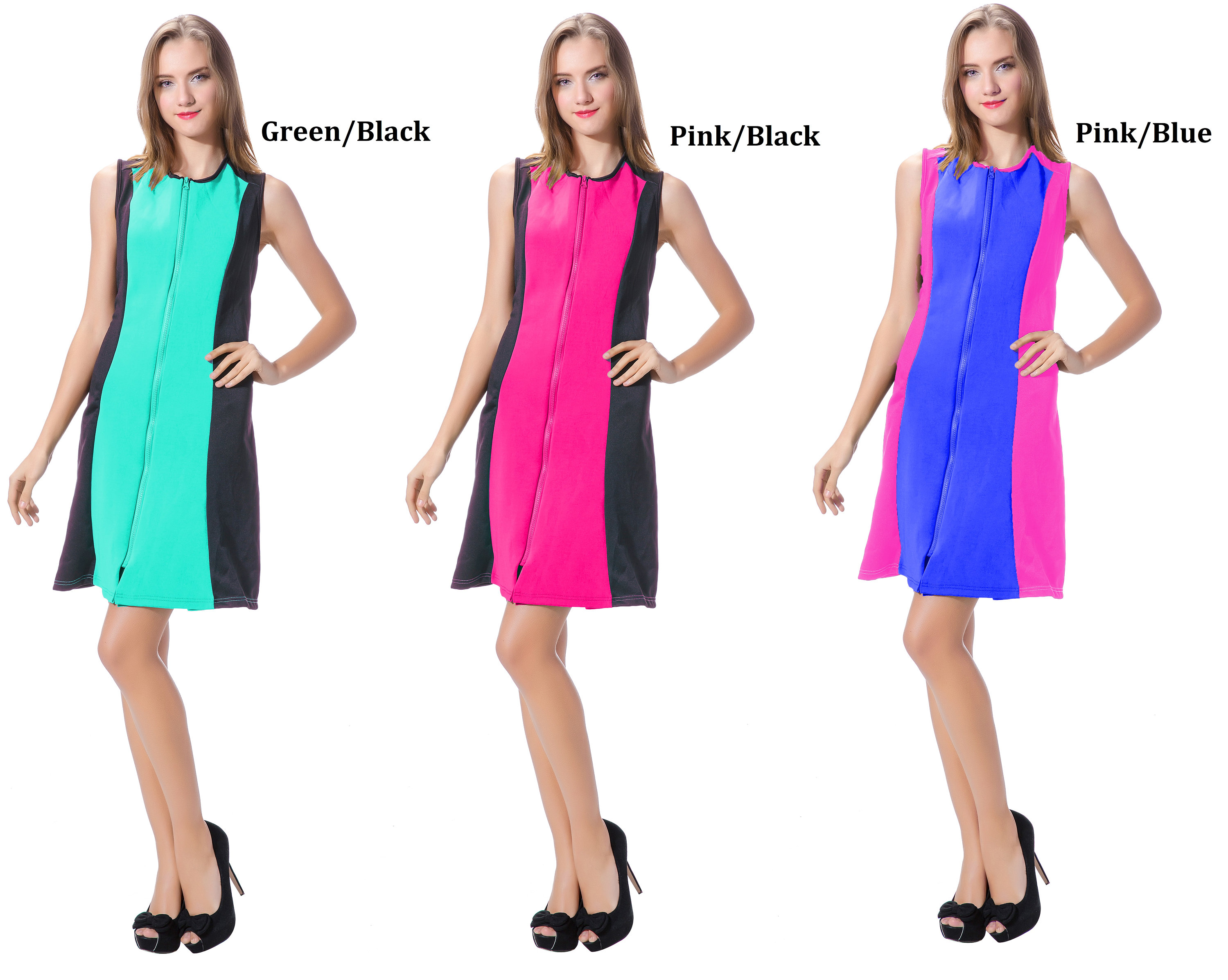 Women's beautiful Sleeveless Evening Scuba Sheath dress