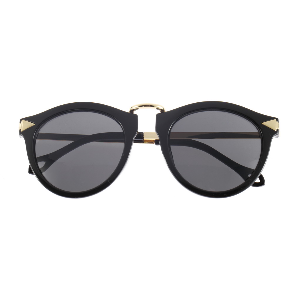 Round Metal Frame Sunglasses Arrow Style Eyewear BelleChic