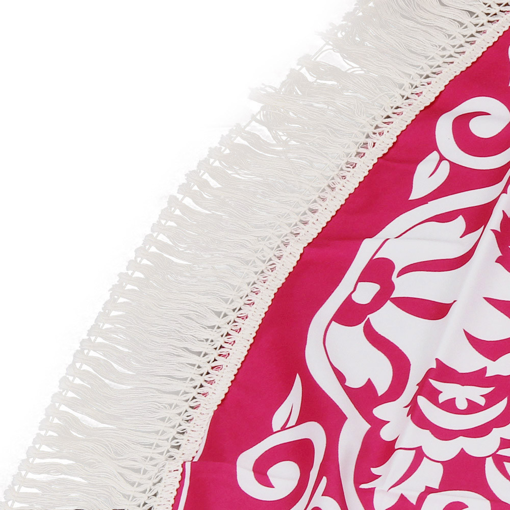 Whimsy Splash Round Beach Towel main image 1