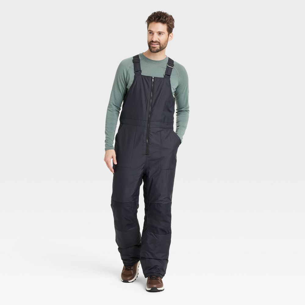 All In Motion Men's Snow Bib Fit Full Wind Water Resistant Bib Cold Weather