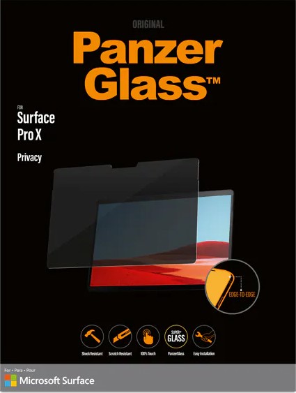 PanzerGlass Surface Pro X Privacy Filter Screen Protector Anti-glare Coating