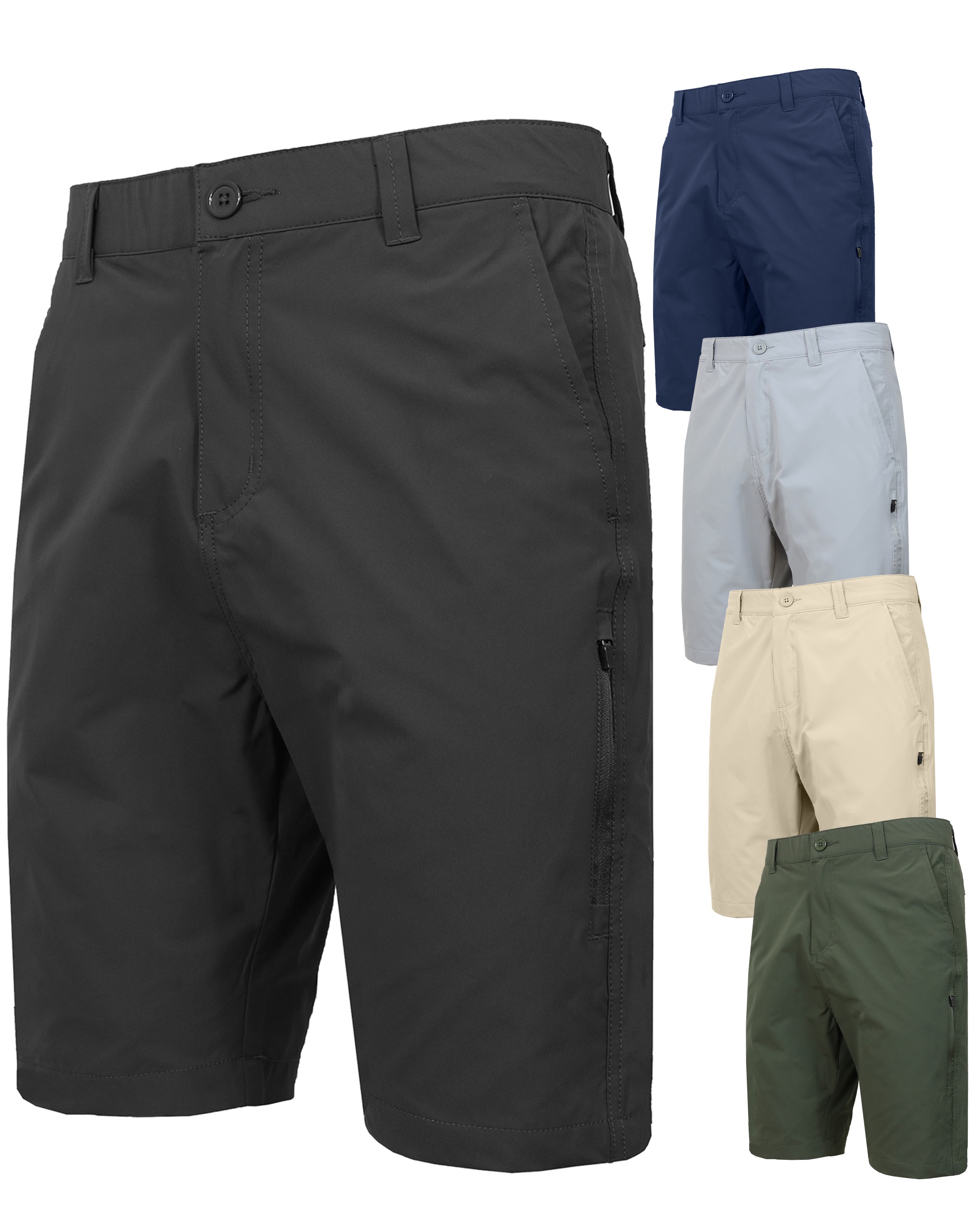 3-Pack Men's 6 Pocket All Motion Stretch Utility Golf Shorts (32-42)