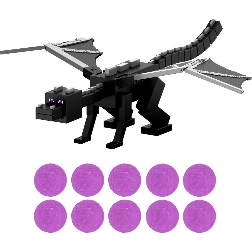 Minecraft Dragon’s Breath Attack Ender Dragon Action Figure with 10 Discs 2