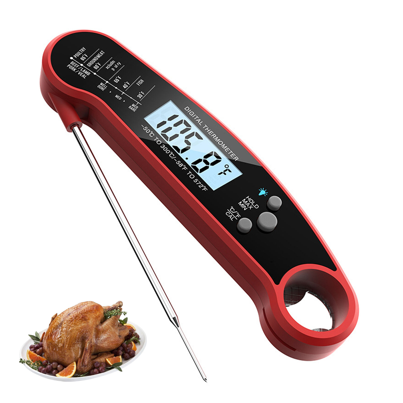 Instant Read Meat Thermometer for Grill and Cooking