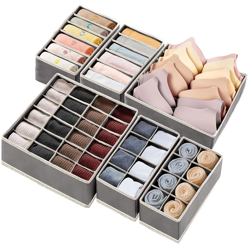 Foldable Drawer Organizer Set for Underwear & Accessories