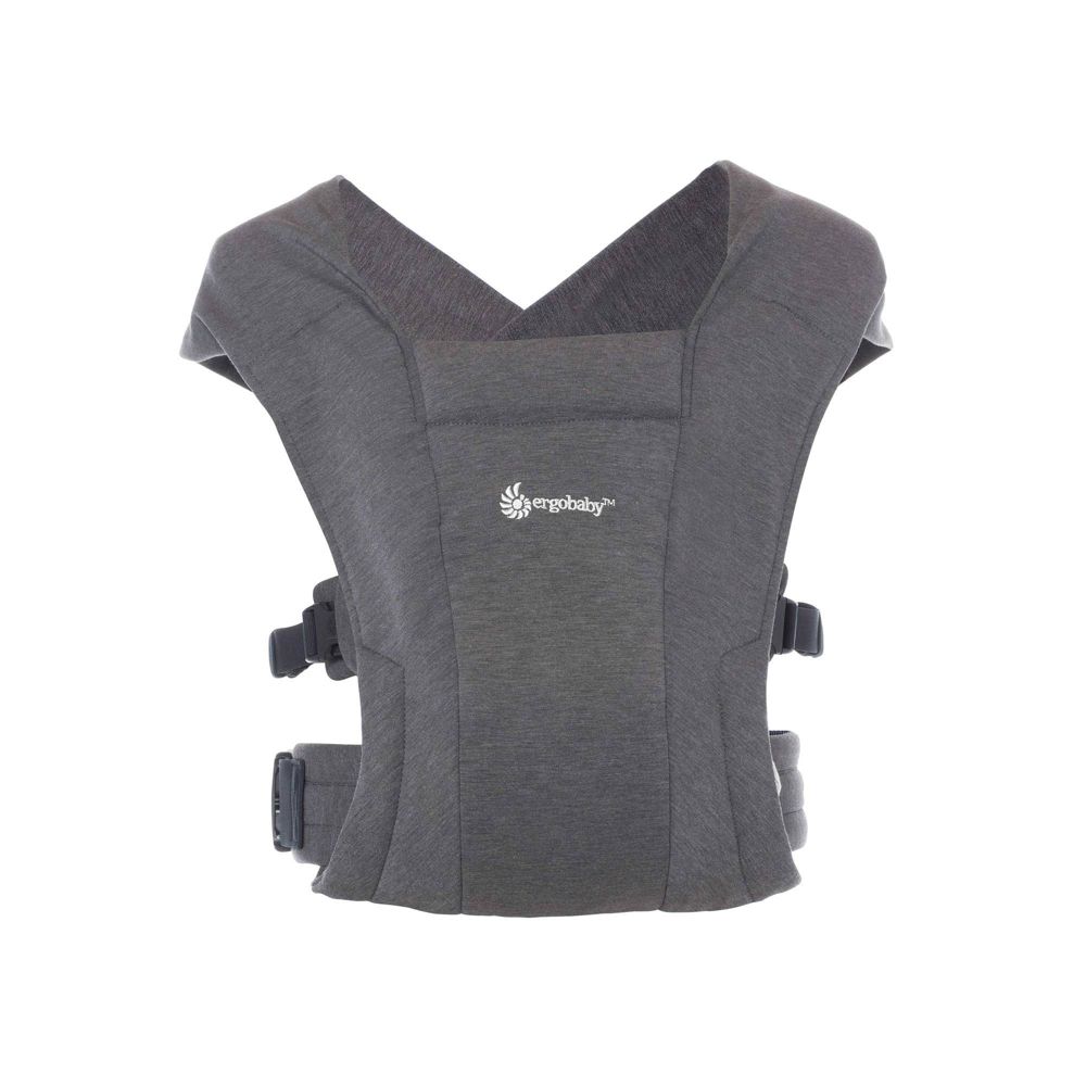 Ergobaby Embrace Cozy Knit Newborn Carrier - Heather Gray: Buckle Closure I