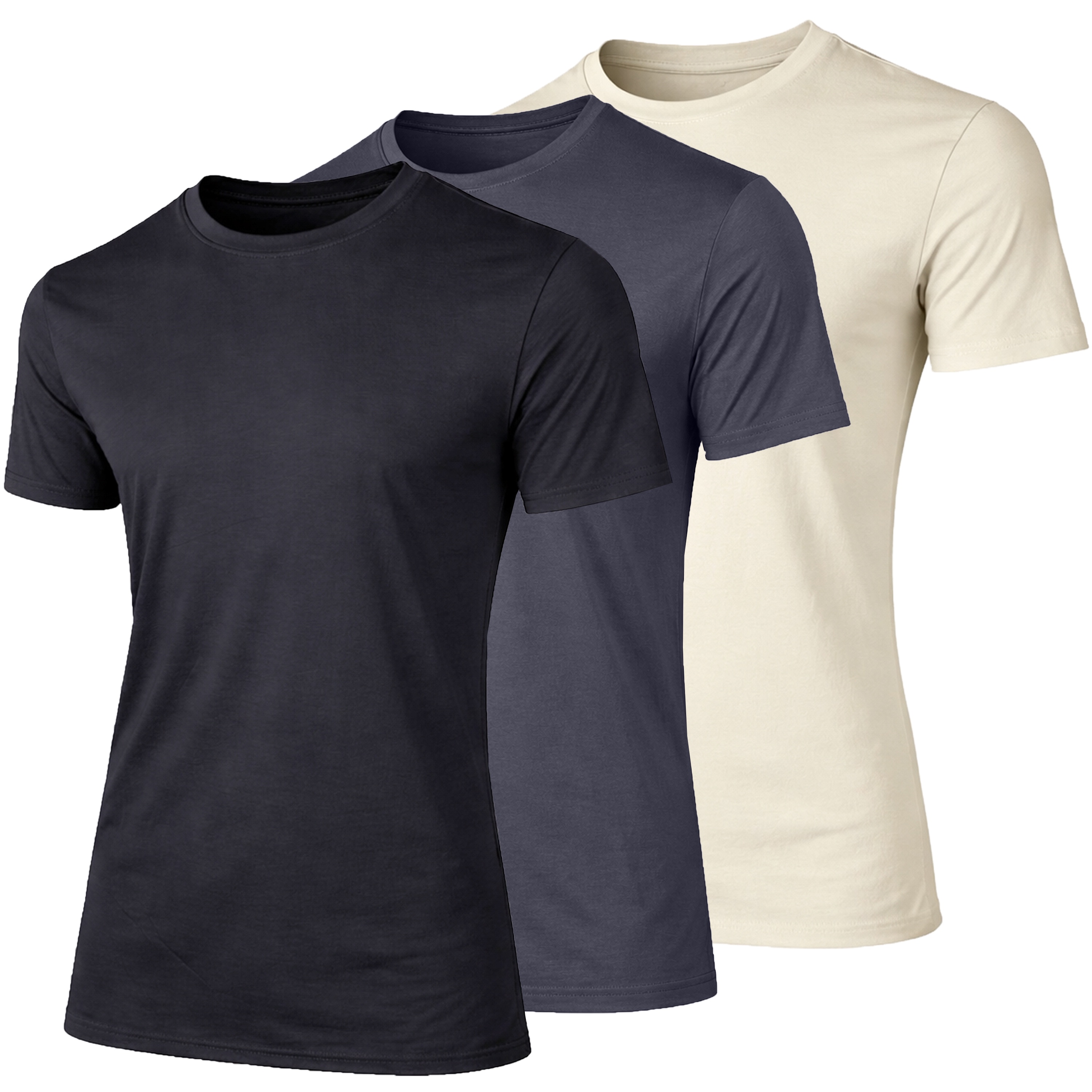 Men’s Short Sleeve Fashion Stretch Rayon Tees (M-3XL)