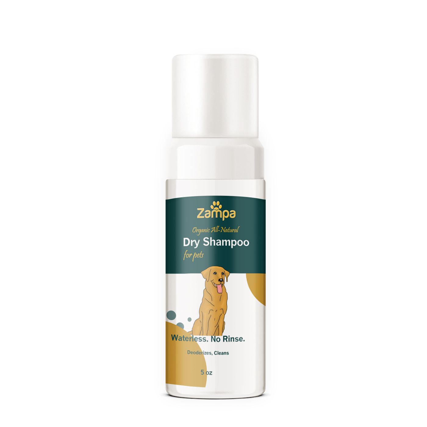 Waterless Foam Dry Shampoo For Pets 100% All Natural Organic