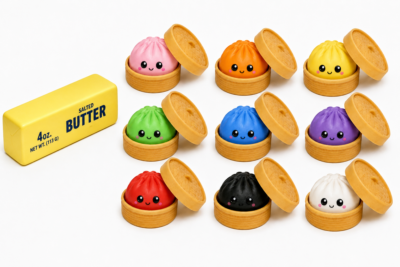 Butter and Mystery Dumpling Squishy Combo