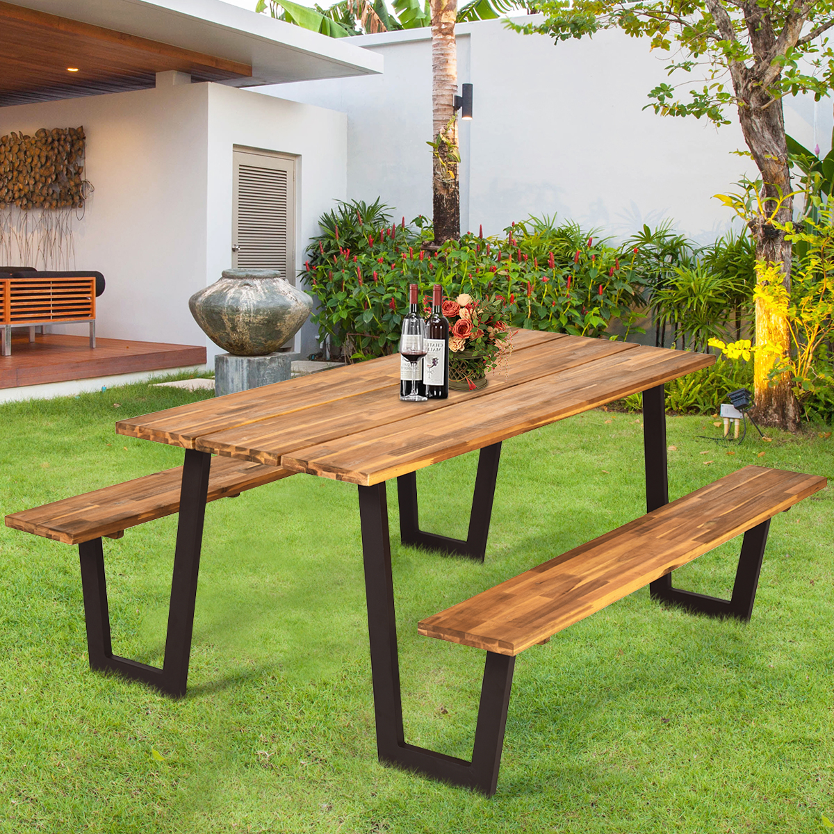 70'' Wood Picnic Table