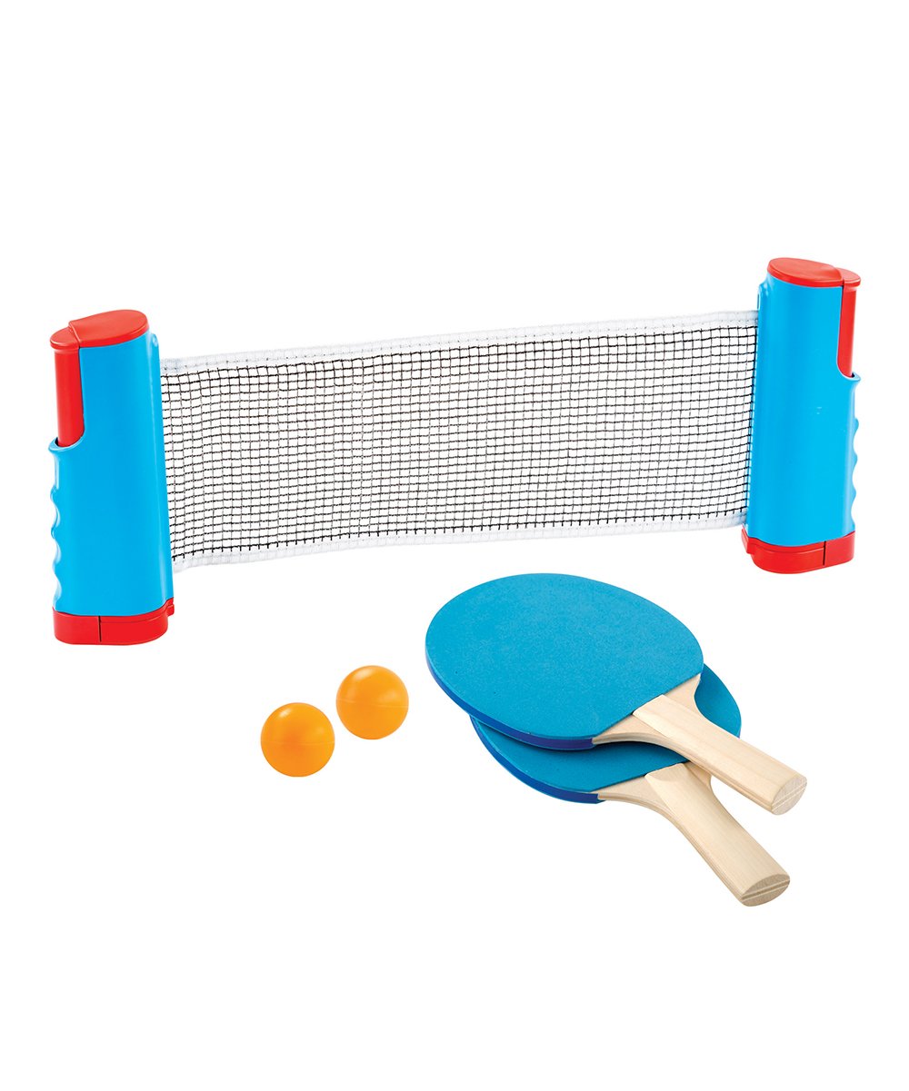 Portable Ping Pong Game Set Full 5 Pc Ping Pong Set Paddle Ball & Net Set