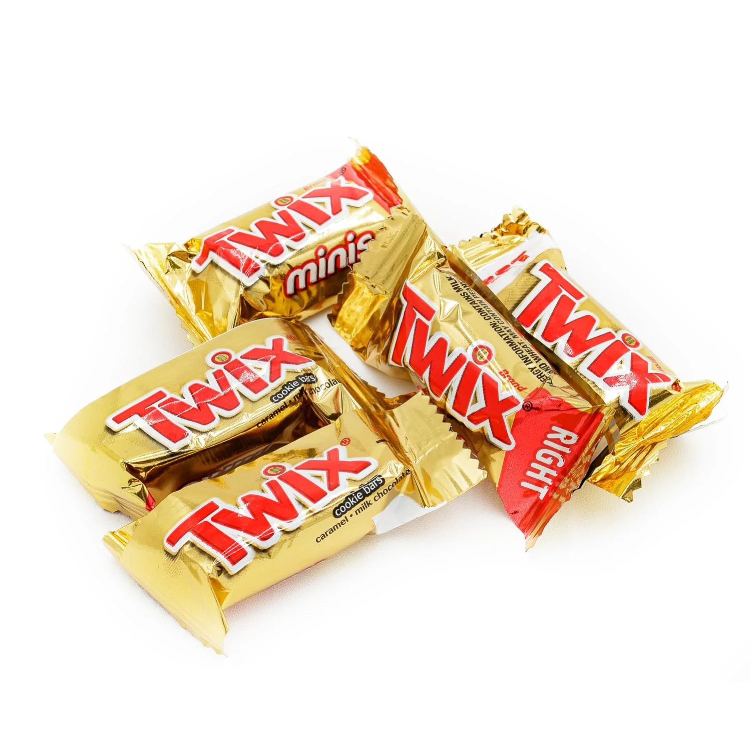 TWIX Caramel Chocolate Minis - Fun Size Mini Treats - Irresistible Milk Cookie Bars - Individually Wrapped Bulk Chocolate Candy