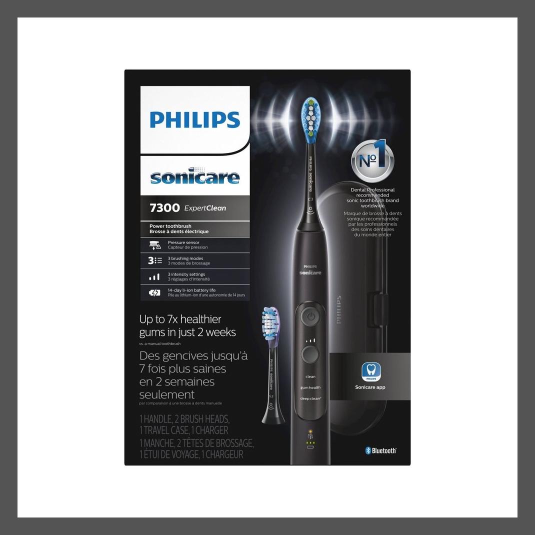 Philips Sonicare ExpertClean 7300 Rechargeable Electric Toothbrush Black