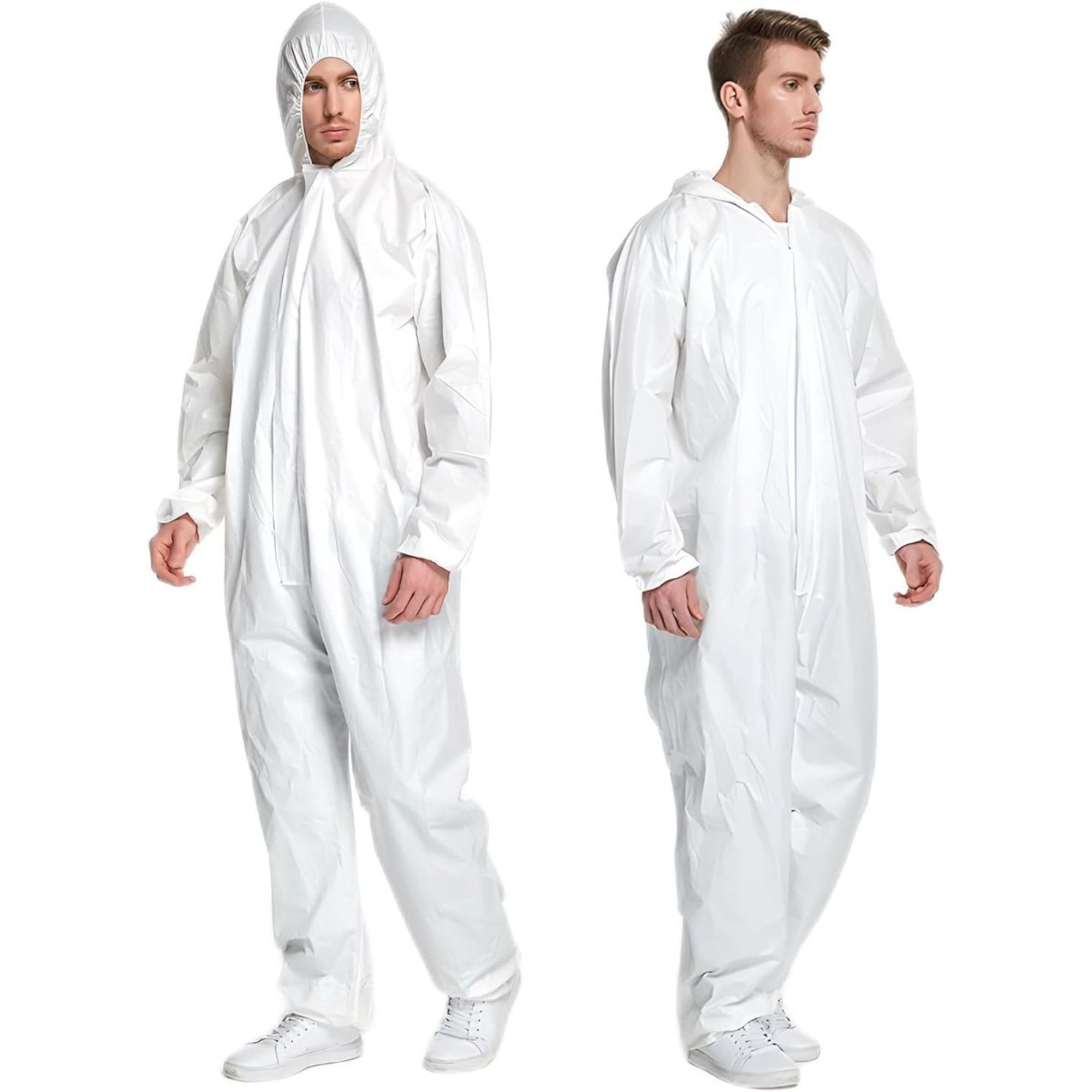 3-Pack Disposable Suit - Full Body Protection Coverall Halloween Costume