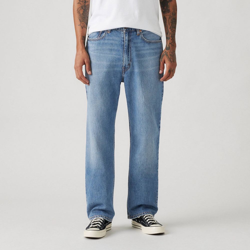 Levi's Men's 565 Loose Straight Fit Jeans - Blue Denim 38x30: Mid Rise, Hea