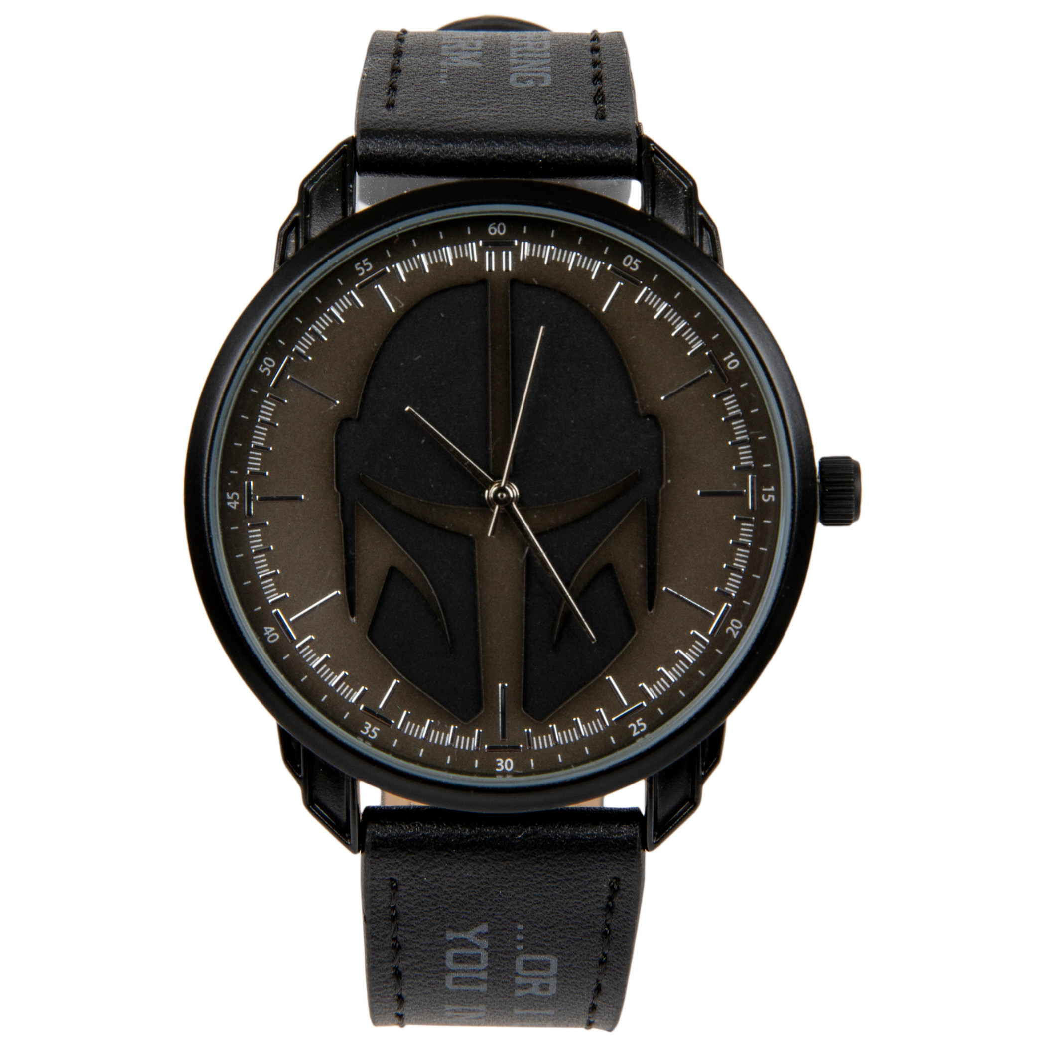 Star Wars The Mandalorian Helmet Symbol Watch