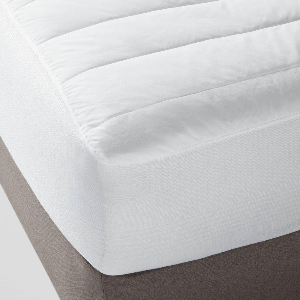 Twin Performance Mattress Pad - Threshold: Hypoallergenic Waterproof Stain
