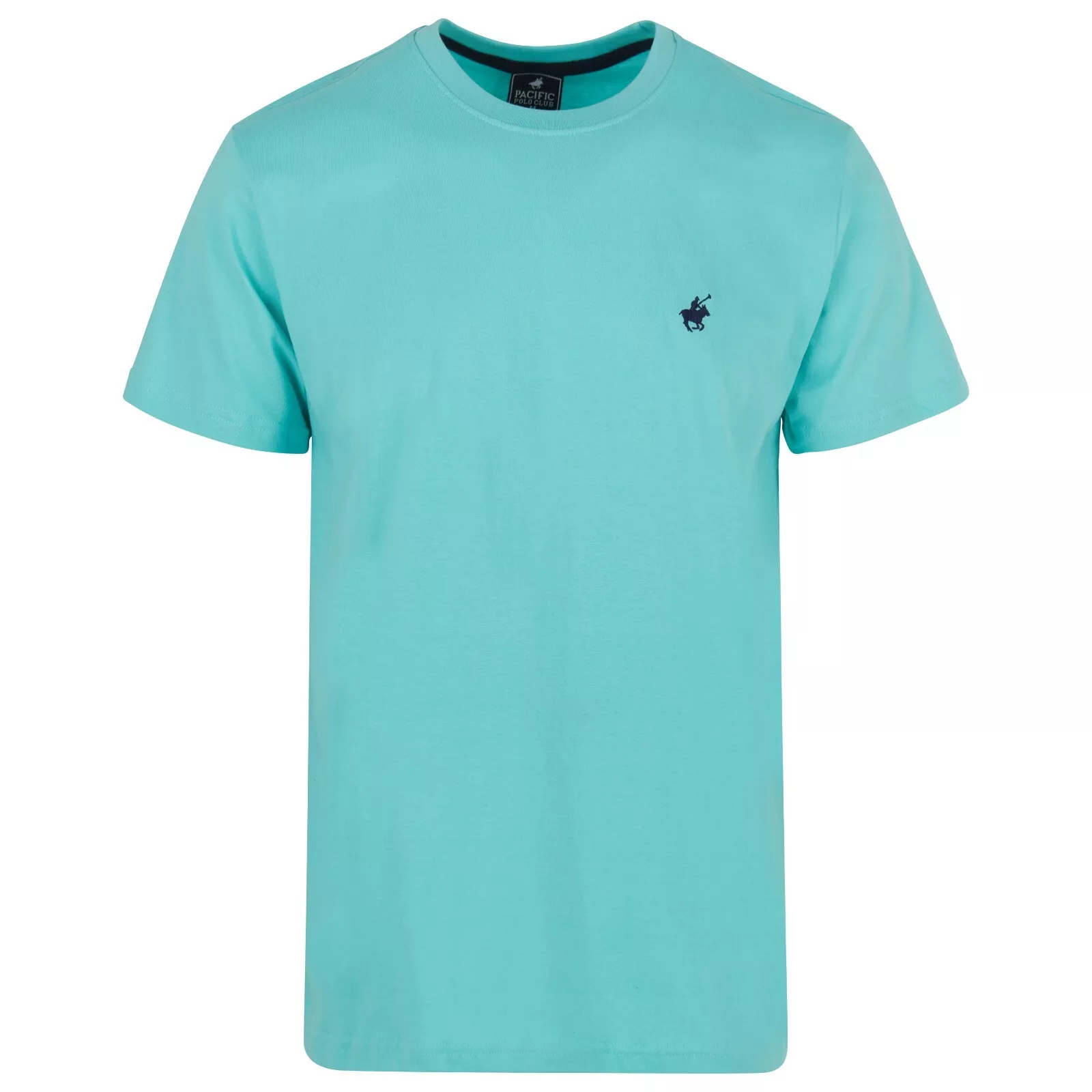MENS PACIFIC POLO CLUB TSHIRT PREMIUM HEAVY SHORT SLEEVE - SIZE: M - TURQUOISE - New