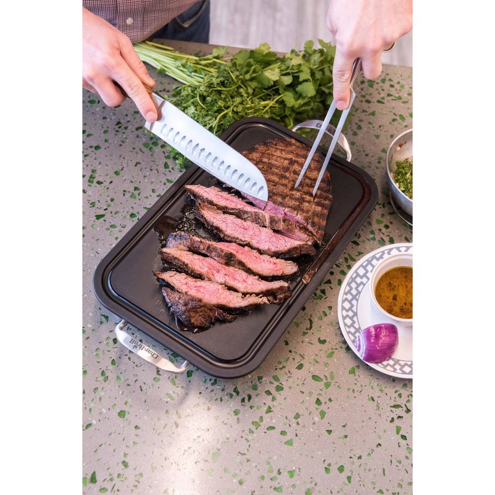Char-Broil Deep Dish and Cutting Board Stainless Steel Heat Resistance Grill