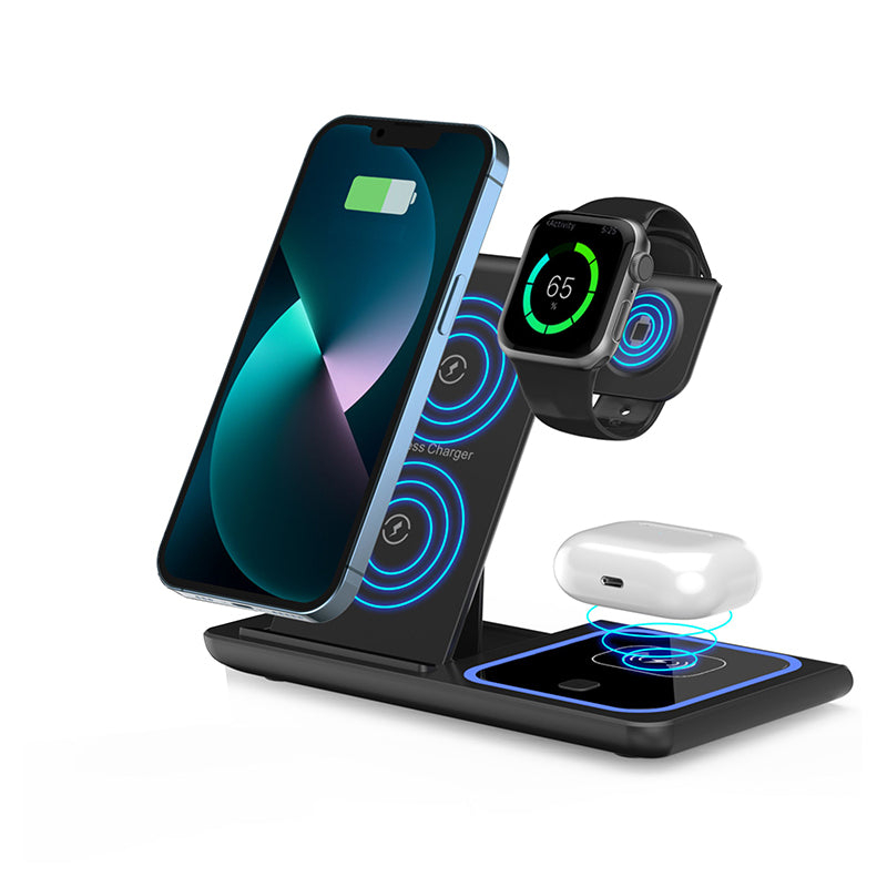 Ultra-Fast 15W Foldable Wireless Charging Dock Portable Charging Station