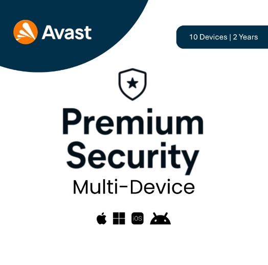 Avast Premium Security [10 Devices, 2 Year] Global Activation - Digital Delivery