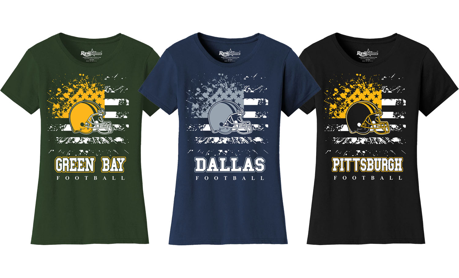 Women Star Spangled Football T-Shirt