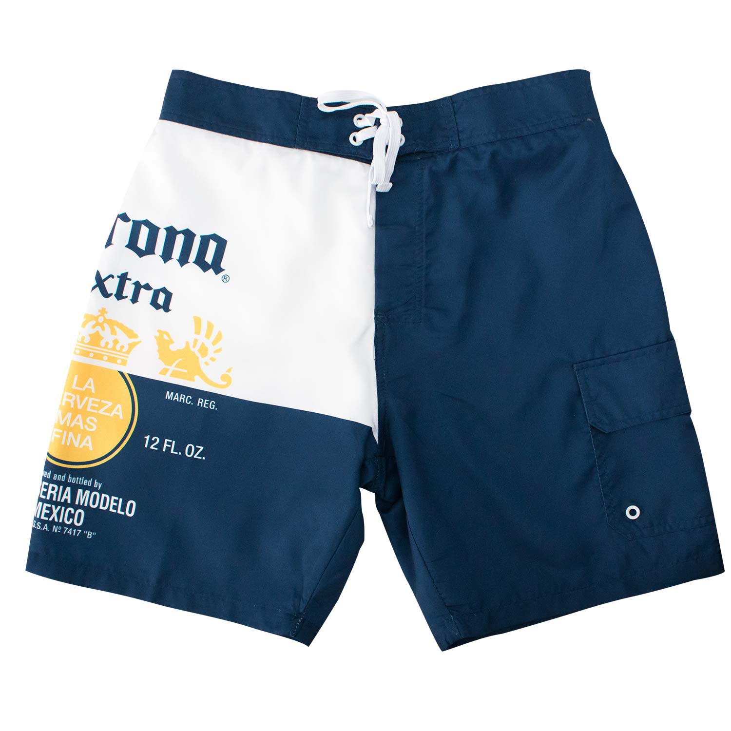 Corona Extra Bottle Label Men's Board Shorts