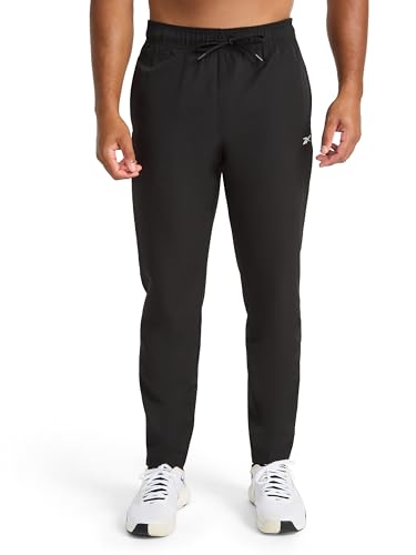 REEBOK MEN'S DOMINATOR PANT, STANDARD FIT, 30” INSEAM, M REM241PA06002-BLK-M - New