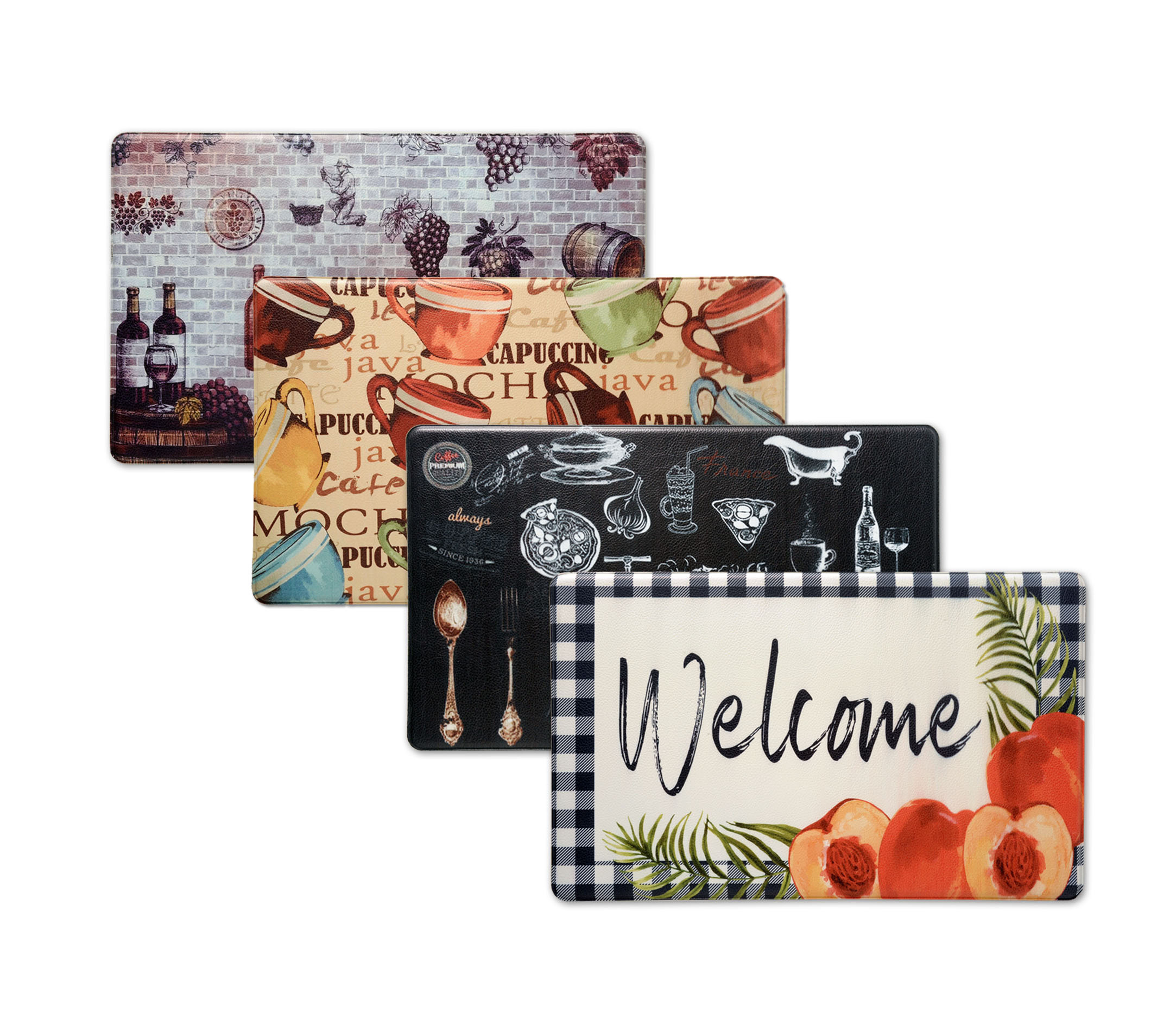 Bibb Home Anti Fatigue Foam Kitchen Mat (18x30) - 11 Styles
